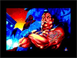 Title screen of Bronx on the Amstrad CPC.